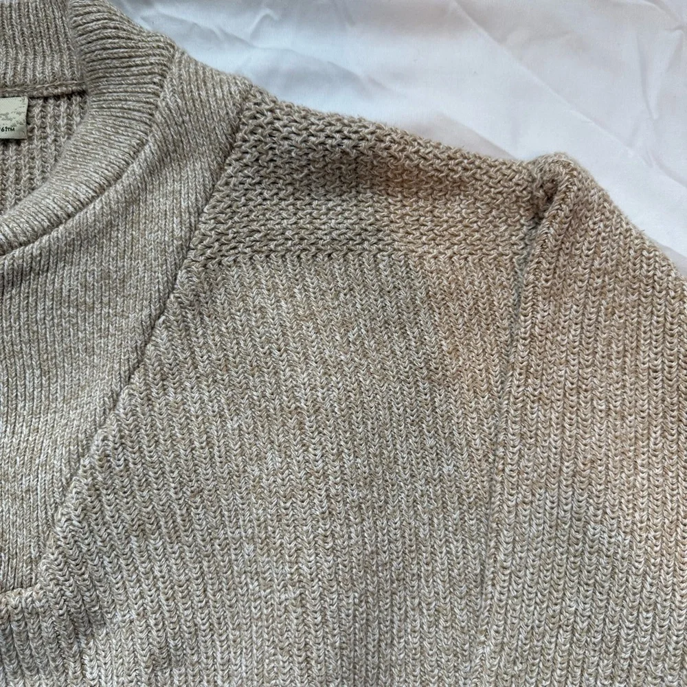 Cabela's Granola Brown Grandpacore Chunky Knit Fisherman Hunting Men’s Sweater